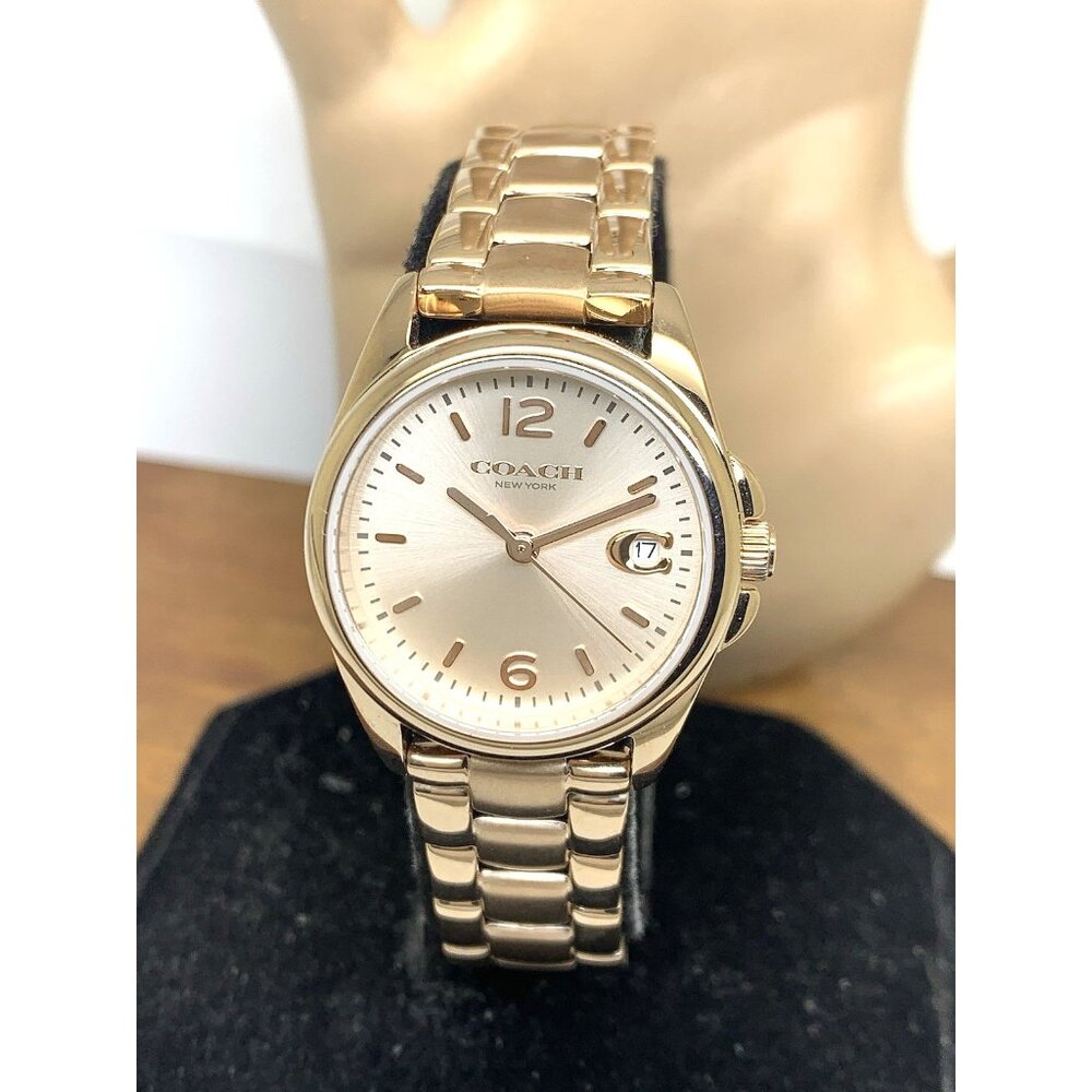 Coach Women's Watch 14503912 Greyson Quartz Rose Gold Stainless Steel 28mm